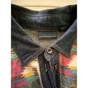Vintage Detail Works Long Sleeve Jean Shirt L